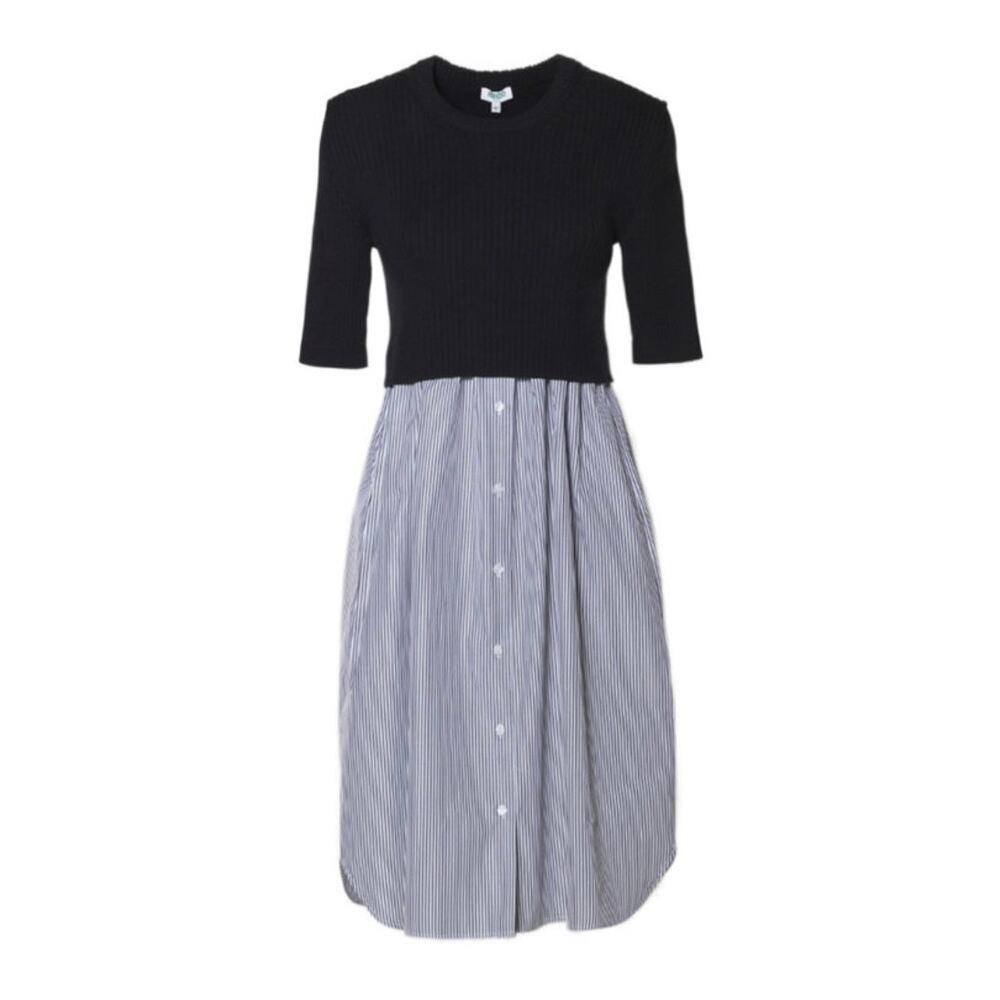 Kenzo Paris 40 / 8 Rib Knitted Top Stripe Dress